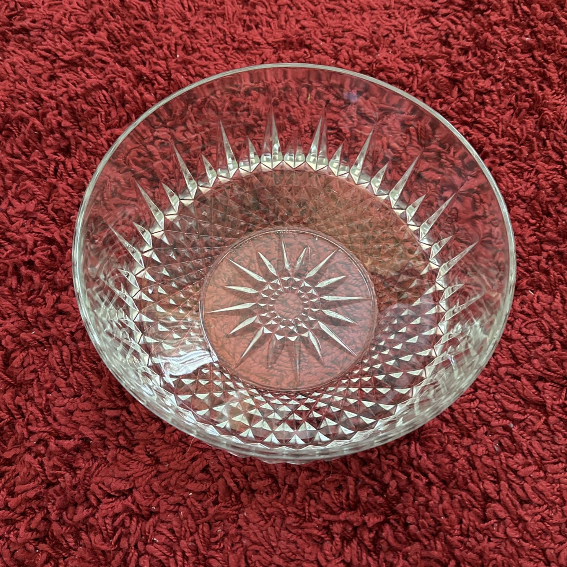 Vintage Arcoroc France Diamond Pattern Salad Bowl