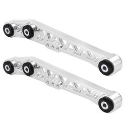 PTNHZ Lower Control Arms Aluminum w/Bushing Relacement For 89-98 Honda Civic CRX Del-Sol 94-01 Acura Integra (1 Pair)