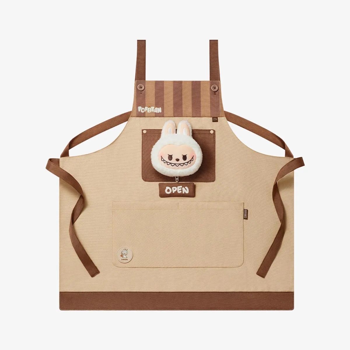 Pop Mart POP BEAN Labubu Coffee Factory Apron