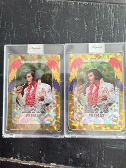 👑🔥 ELVIS PRESLEY 2026 KEEPSAKE GOLD CRACKED ICE /10 – MATCHING PAIR – #01/10 & #04/10 🔥👑