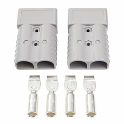 2 Pcs 350A Anderson Battery Quick Connect Kit 600V Quick Disconnect Battery Terminal 2/0AGM Wire Harness Plug Connector for Car Trailer Winch