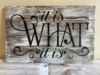 Handmade sign