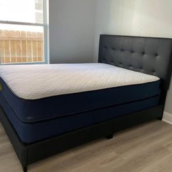 BRAND NEW BLACK KING SIZE BED WITH MATTRESS & BOX – $525!! QUEEN SIZE – ONLY $475!! 
