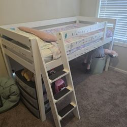 Loft Twin Bunkbed with Slide