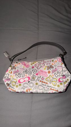 this Coach Poppy Butterfly Graffiti Demi Shoulder Bag