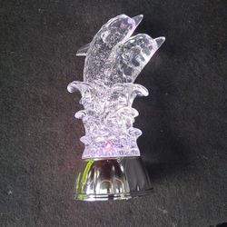 Dolphin Snow Lamp