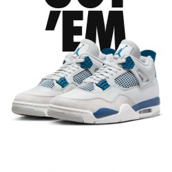 Jordan 4 Military Blue Size 9M Brand New 