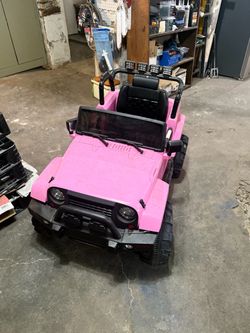 Pink jeep for kids