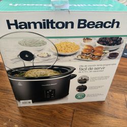 Hamilton Bay 5 Quart Slow Cooker Easy Serve Programmable
