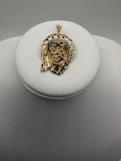 14k Jesus Pendant