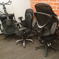 6 Sillas Giratorias de oficina