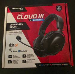 HyperX Cloud III S Wireless Gaming Headset BRAND NEW!! Black