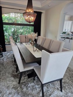 Upscale Dining Room Table with 8 Chairs.