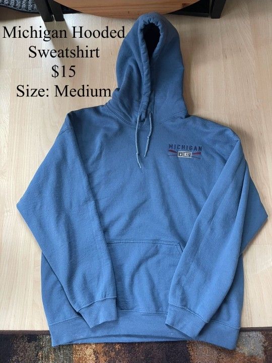 Unisex Michigan Hooded Sweatshirt
