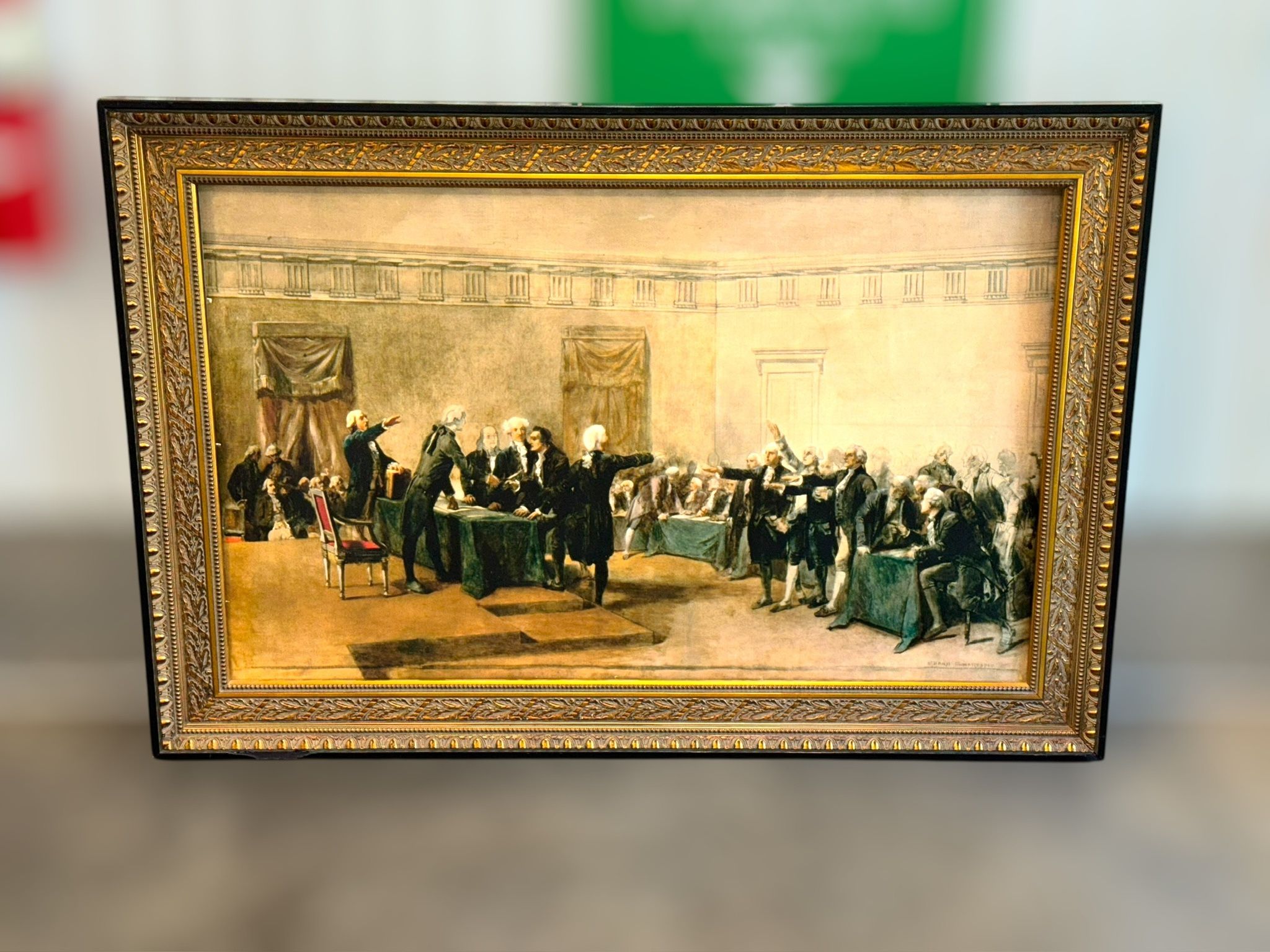 Declaration of Independence of the United States of America, After Charles Edouard Armand-Dumaresq