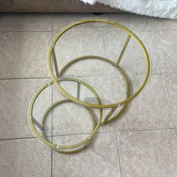 Gold Nesting Coffee Table Set of 2