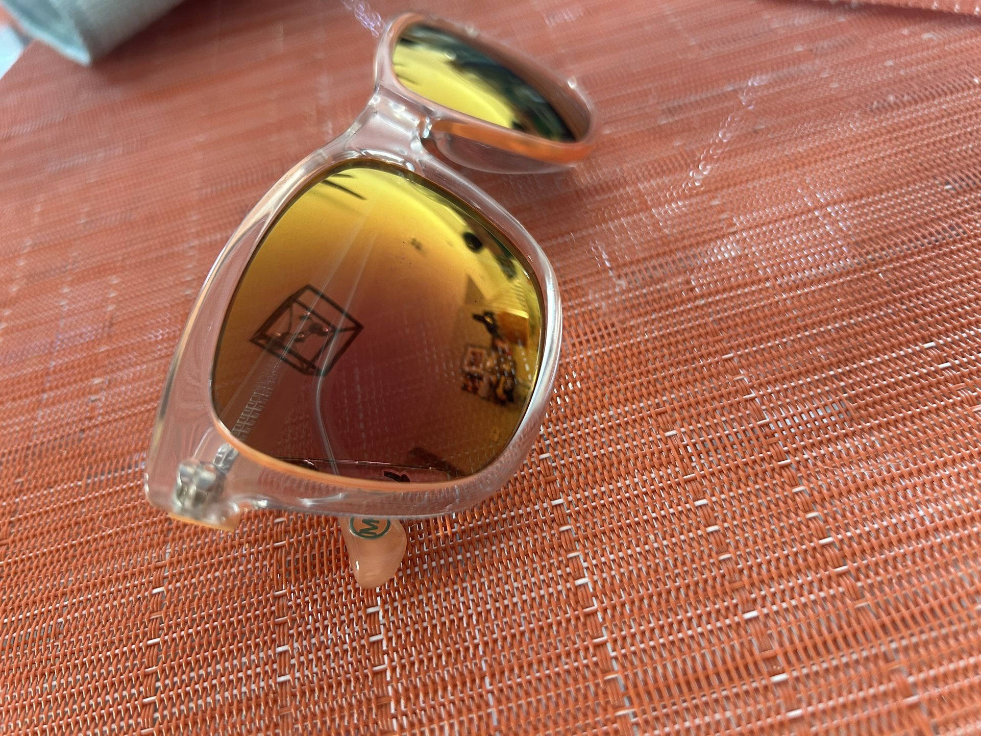 Michael Kors Orange Clear Unisex Sunglasses Light Weight Durable