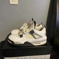 Nike Air Jordan Retro 4 White Cement