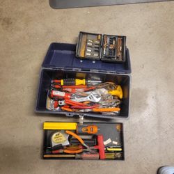Tool Boxes, Tools, Cords, Etc.