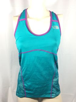 The north face women’s tank top turquoise xs