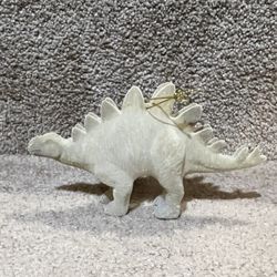 Flocked Stegosaurus Christmas Tree Ornament Tan - Wondershop New