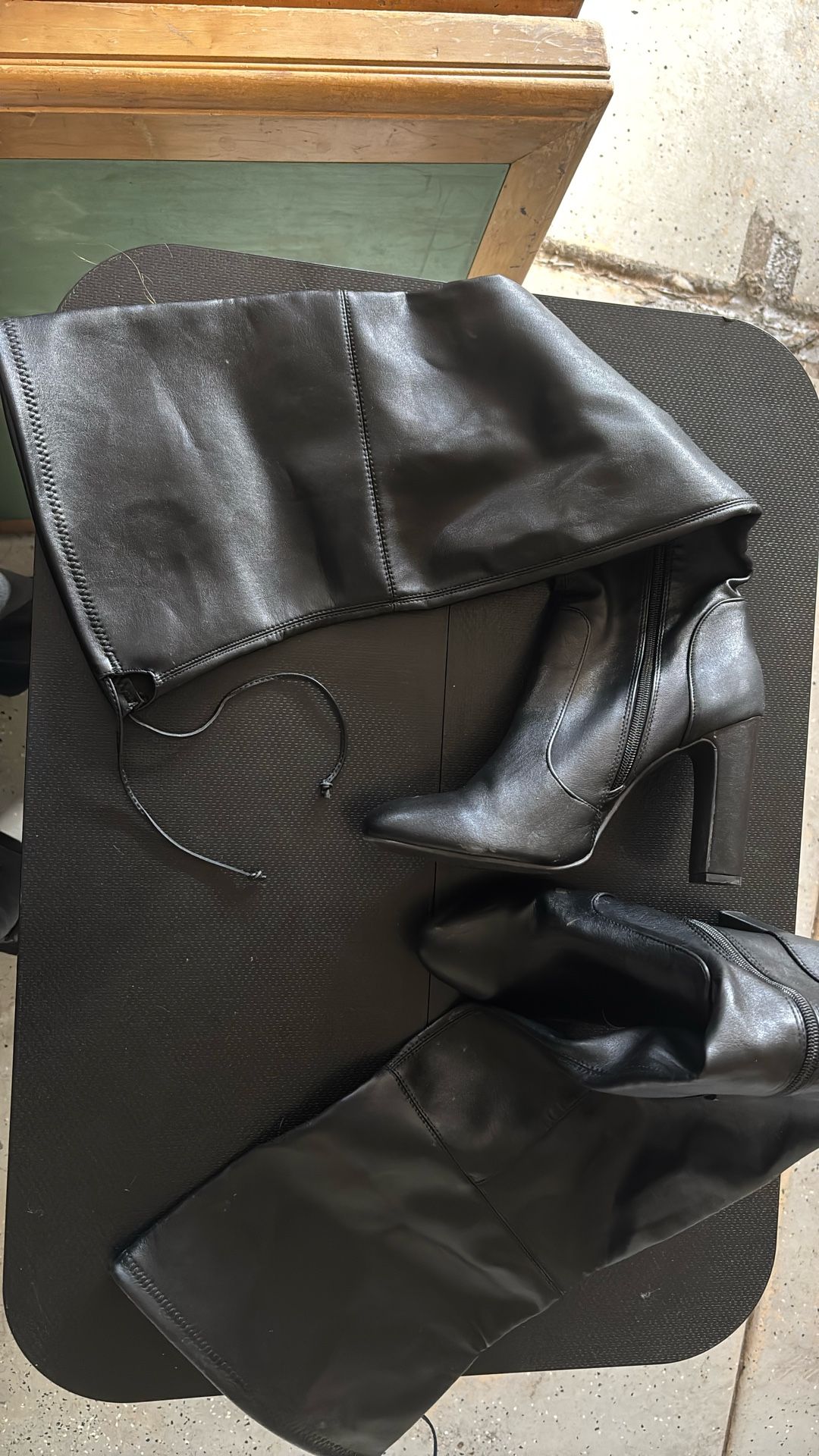 Allegra K Women's Thigh High Block Heels Over Knee High Boots