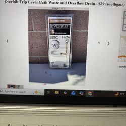 Everbilt Trip Lever Bath Waste and Overflow Drain $39 (Southgate)