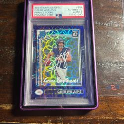 Caleb Williams Authentic PSA Autograph With Green Bay Sucks Inscription