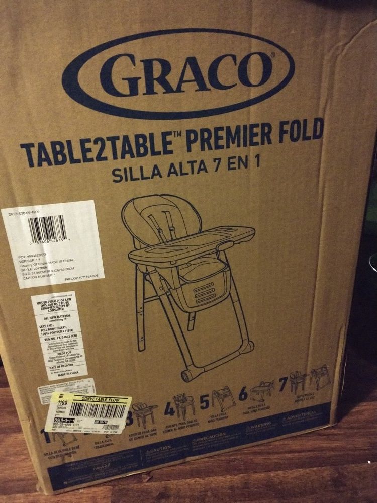 Graco table to table premier fold 7 in 1 high chair