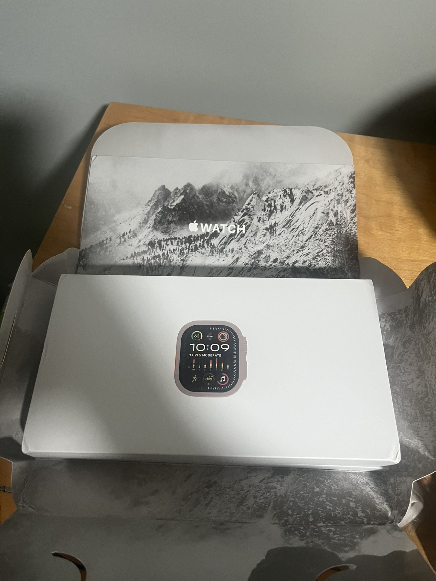 Apple Watch Ultra 2 49mm Titanium Case With Black Sport Band- Brand New