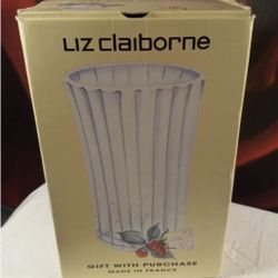 Vintage Liz Claiborne Elegant Blooms Vase Made In France