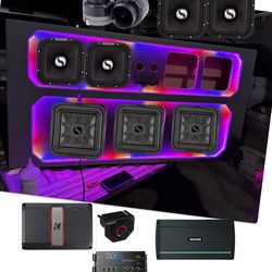 NEW FULL BASS AND VOICE PACKAGE KICKER AUDIO INSTALLED FIT SIERRA OR SILVERADO SINGLE CAB TRUCKS  2019-up