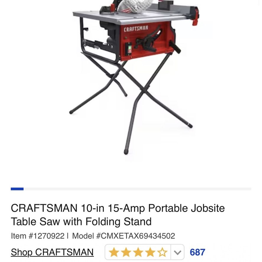 Craftsman 1270922 store