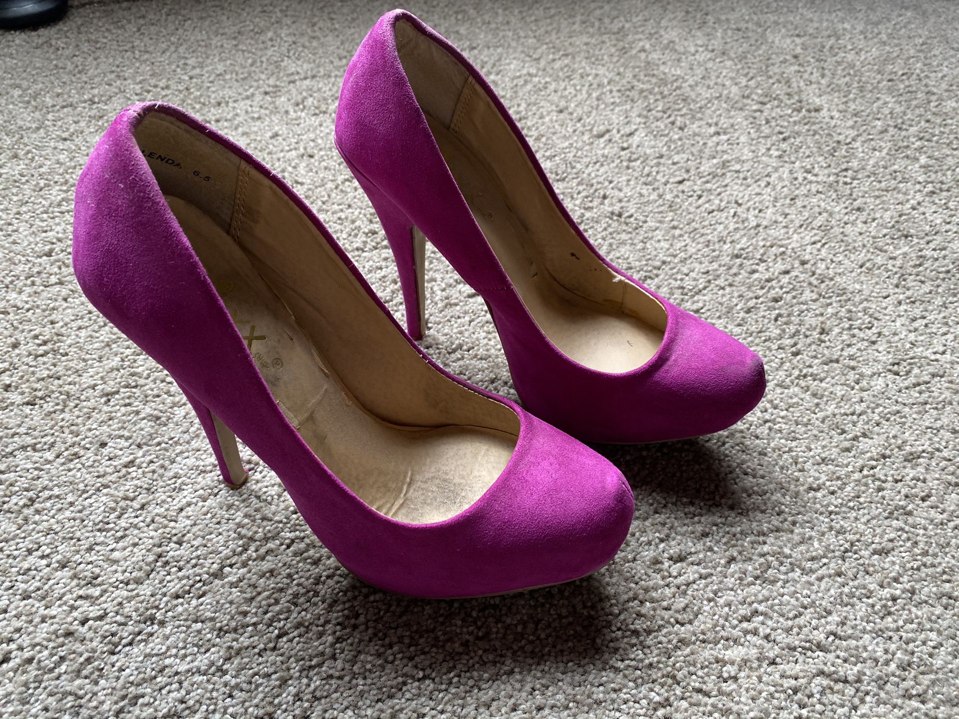 Pink/Fuschia High Heels Size 6.5