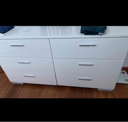 Wood drawer- white
