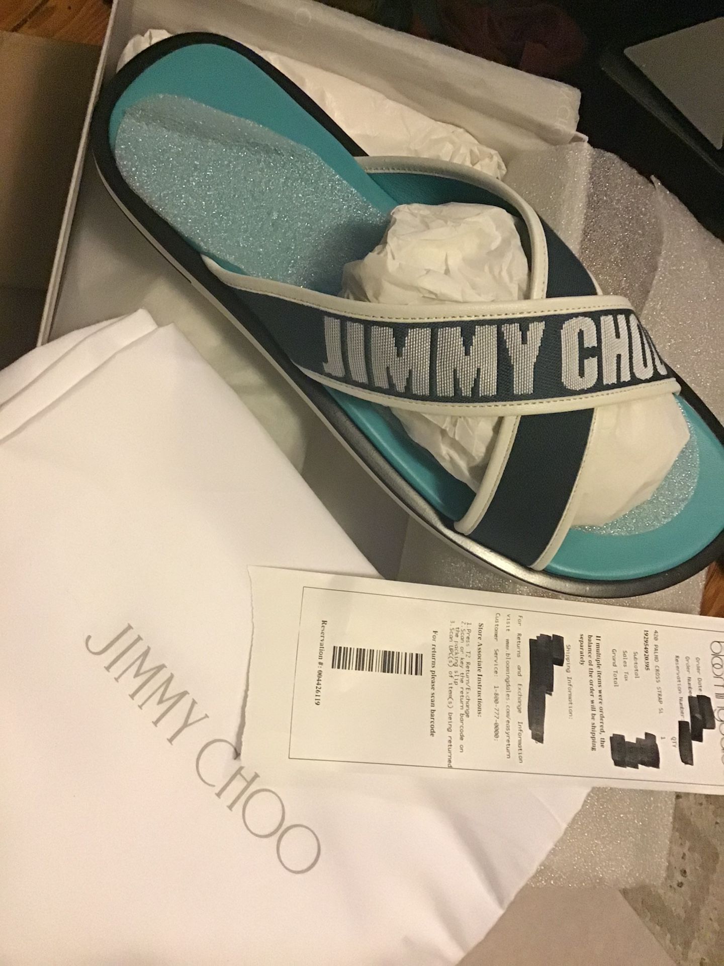 Jimmy Choo Mens Slides Retail 695$ 100% Authentic Comes W Receipt From Bloomingdales