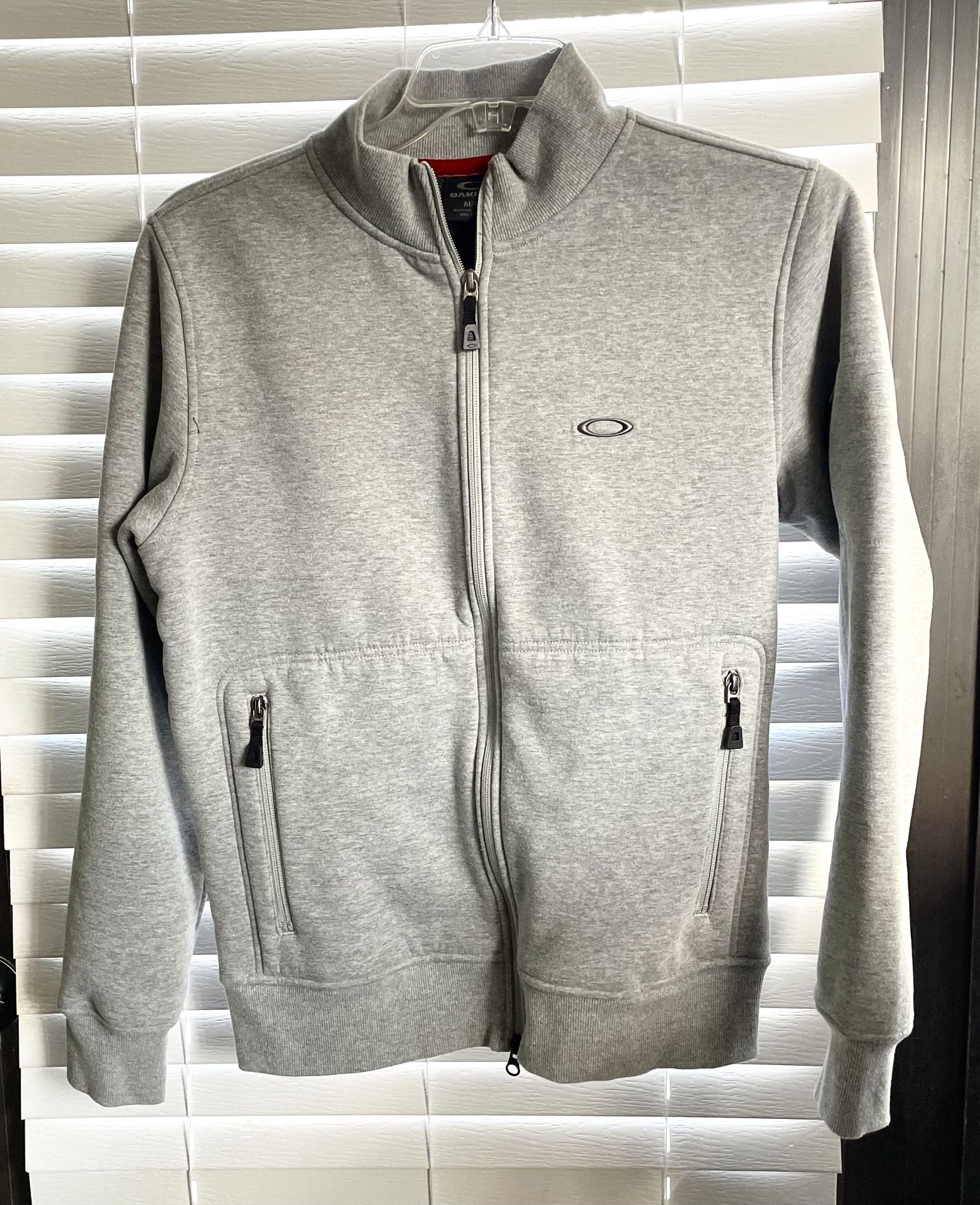 Oakley Women’s Fleece Jacket - Medium - Gray - Full Zip Alpine Fleece - Travel