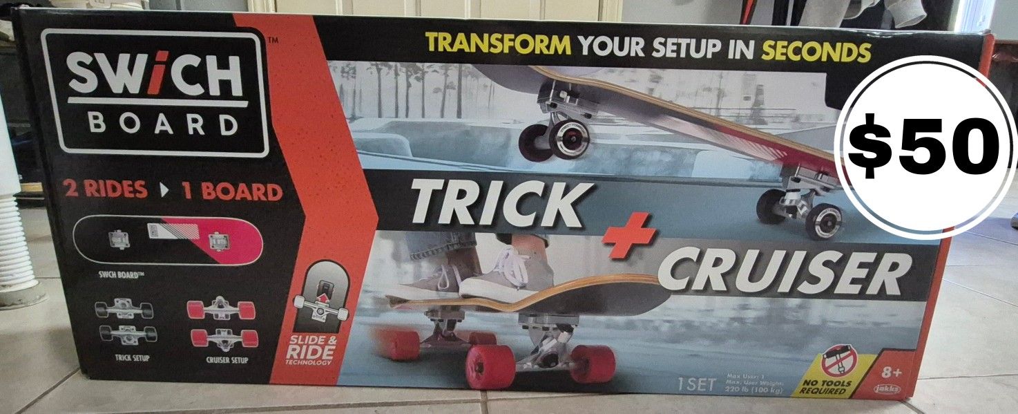 Versatile Skateboard – Perfect for Tricks & Cruising!