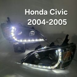 Honda Civic 2004-2005 Headlights 
