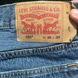 Brand New Levi’s 501 Button Fly Size 36
