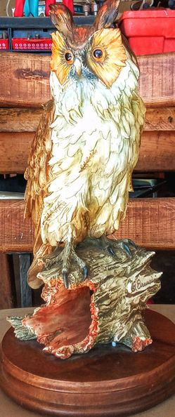 Vintage Owel Statu