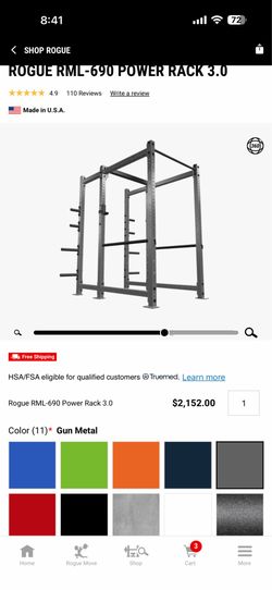 Rogue RML-690 Power Rack 3.0