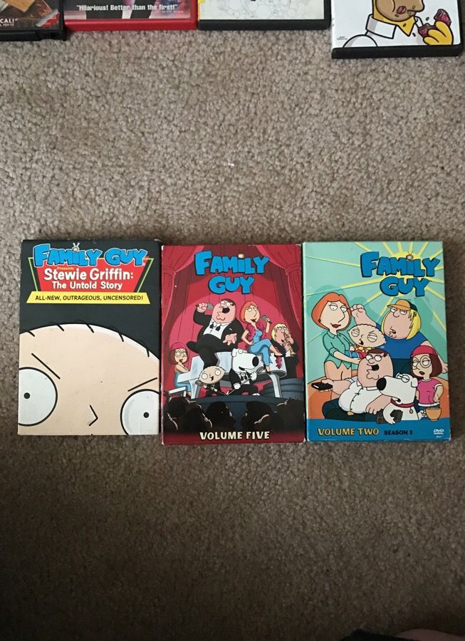Lot Family Guy DVD's. season3 &5+ Stewie DVD