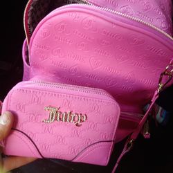 Juicy Couture Backpack And Wallet