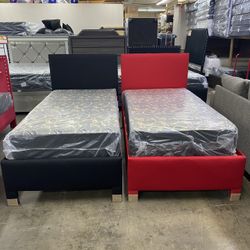 Twin Bed With Mattress 