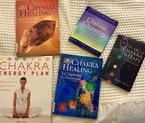 Book Set Of 5- Chakra Healing- Metaphysical- Enlightening- Crystals
