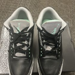 Jordan 3 Green Glow Size 13 Read Description 