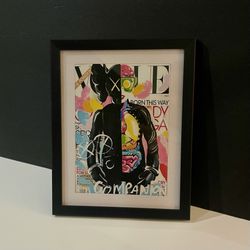 Inspired by KAWS × Vogue Lady Gaga “Born This Way” Companion Print – Framed