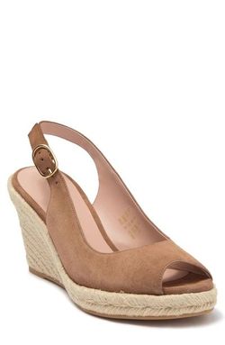 Stuart Weitzman Jean Espadrille Camel Suede 7