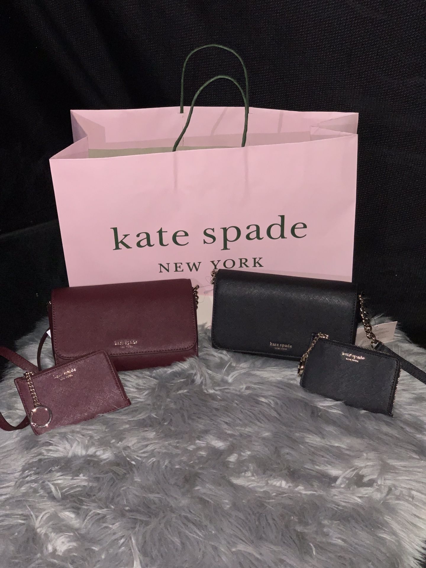 Kate spade crossbody purse with matching coin purse. Original